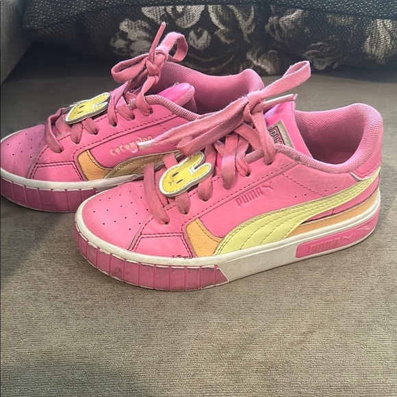 Puma Kids Sneakers - Pink and Yellow - Picture 2 of 9